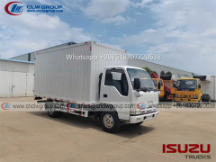 ISUZU elf 5 ton 14ft van cargo box trucks for sale