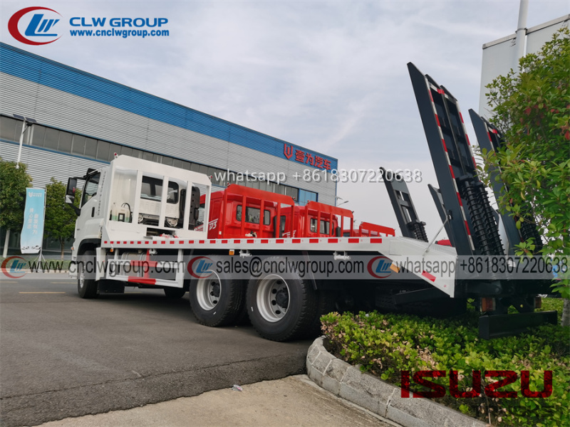 ISUZU 6x4 20 ton flat bed truck with 8 ton winch for sale