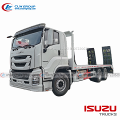 ISUZU 6x4 20 ton flat bed truck with 8 ton winch for sale