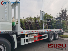 ISUZU 6x4 20 ton flat bed truck with 8 ton winch for sale