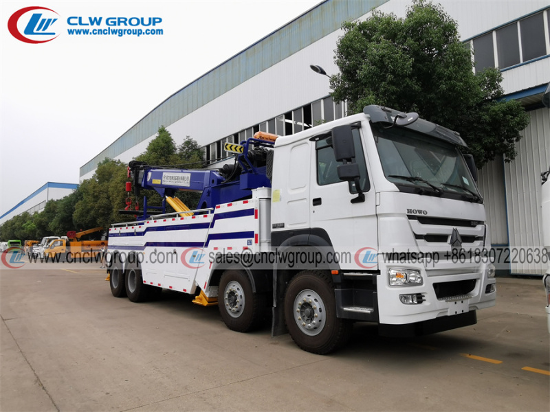 Sinotruk HOWO 8x4 30 40 ton heavy duty wrecker tow truck recovery towing trucks