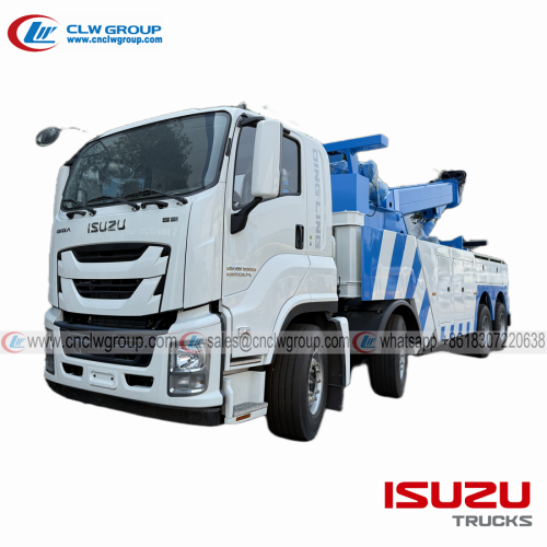 ISUZU GIGA 8x4 30 40 ton rotator crane wrecker towing service truck