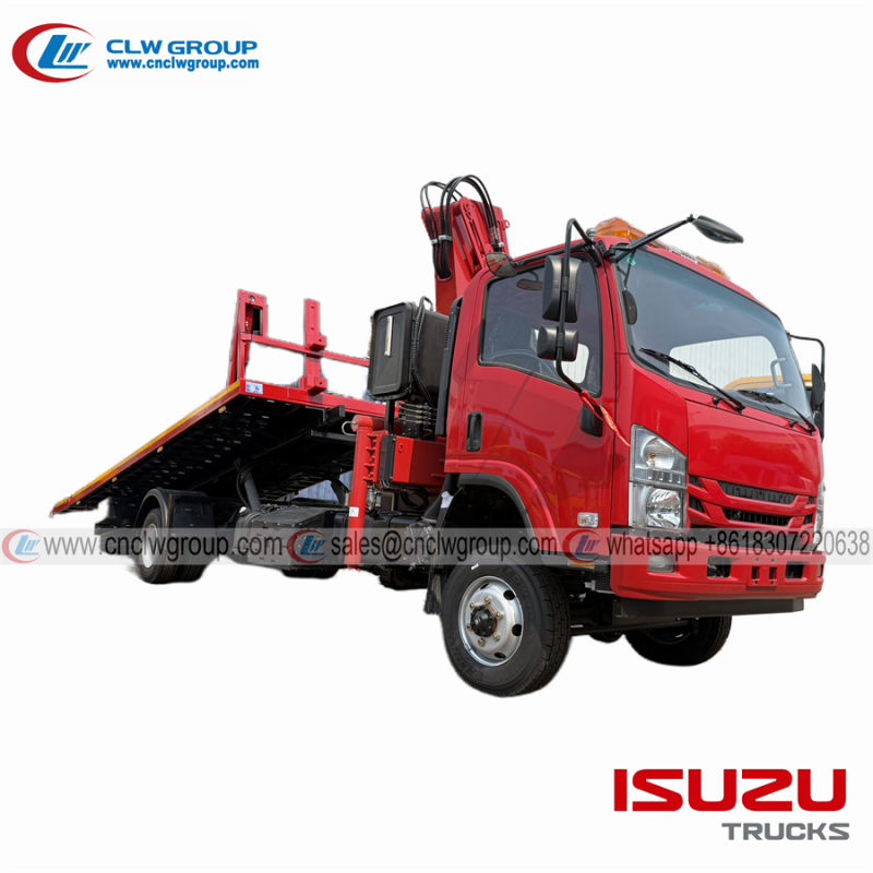 ISUZU 700P 4x4 recovery wrecker truck with crane