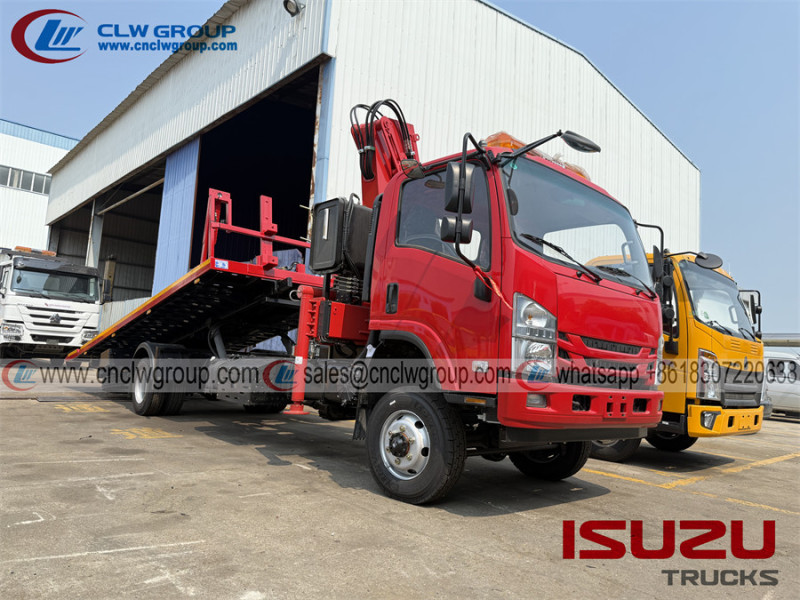 ISUZU 700P 4x4 recovery wrecker truck with crane