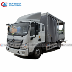 Foton Aumark 5-6 ton curtainsider sliding curtain side cargo box truck