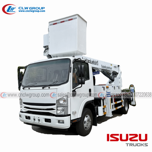 ISUZU RHD 15m insulated basket boom lift aerial platform truck