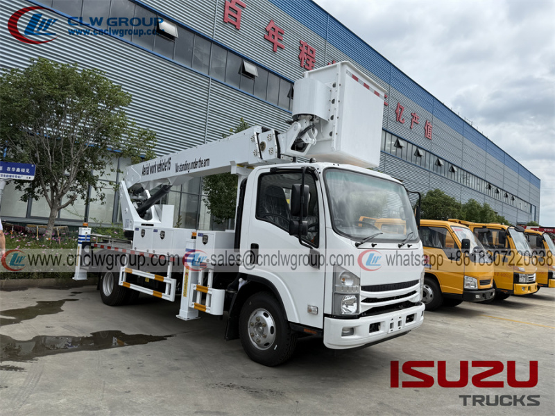 ISUZU RHD 15m insulated basket boom lift aerial platform truck