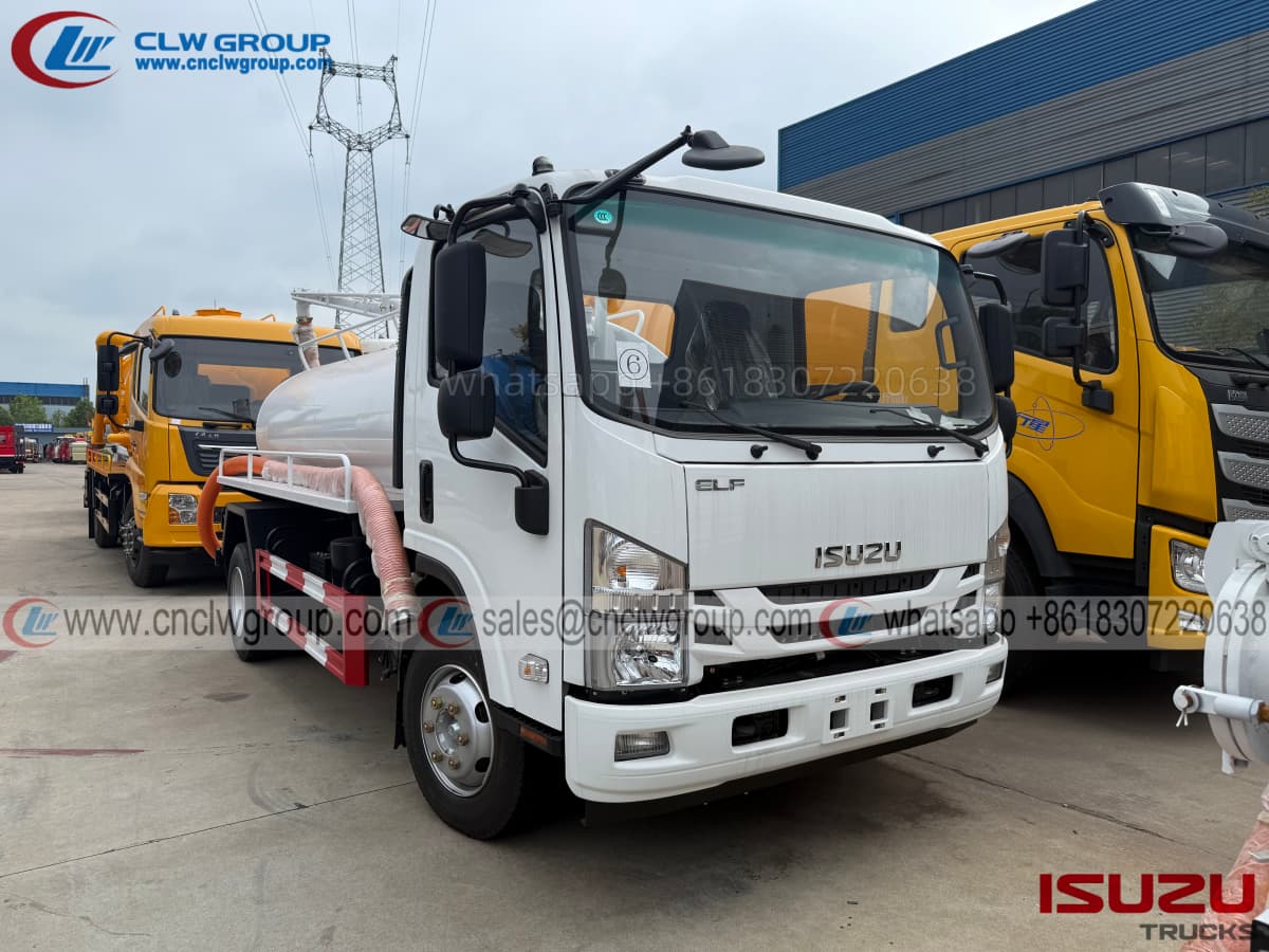 ISUZU 7m3 8m3 vacuum fecal sucker septic sewage tanker suction trucks