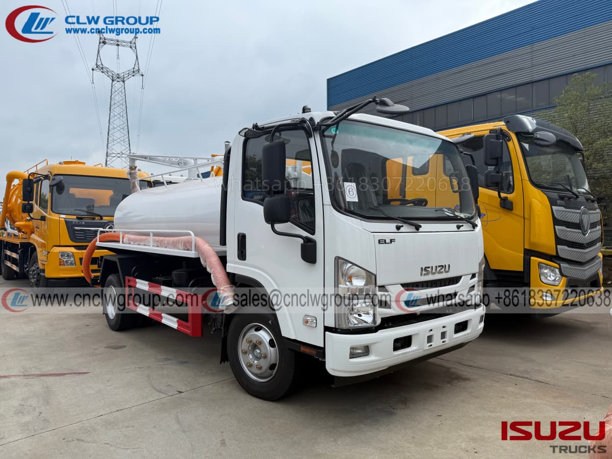 ISUZU 7m3 8m3 vacuum fecal sucker septic sewage tanker suction trucks