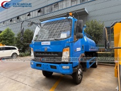 HOWO 4x4 5m3 vacuum fecal suction tanker truck