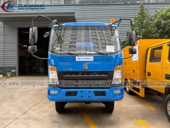 HOWO 4x4 5m3 vacuum fecal suction tanker truck