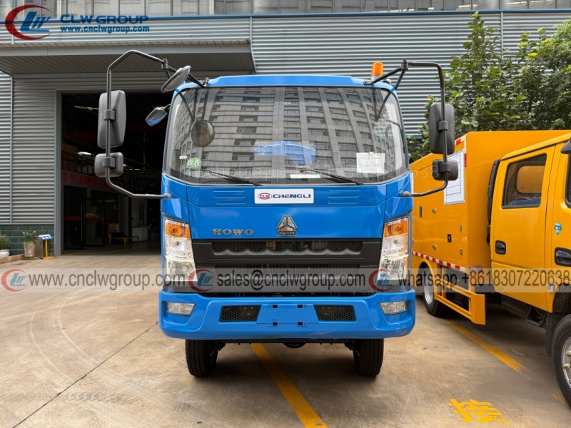 HOWO 4x4 5m3 vacuum fecal suction tanker truck