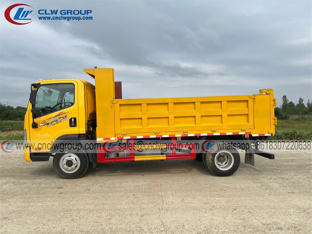 FAW Tiger VN 5 ton tipper dump trucks hydraulic lifting jack rear dump