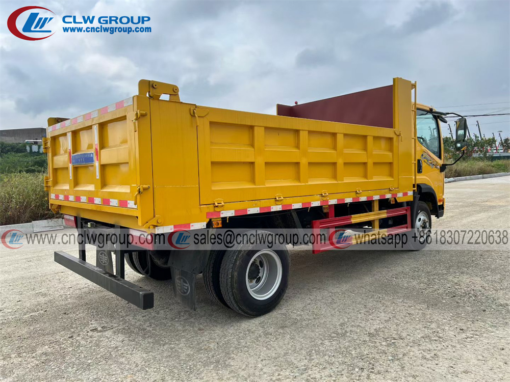 FAW Tiger VN 5 ton tipper dump trucks hydraulic lifting jack rear dump