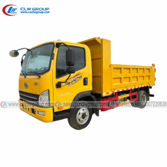 FAW Tiger VN 5 ton tipper dump trucks hydraulic lifting jack rear dump