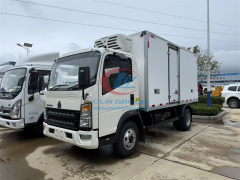 HOWO RHD 4 5 ton freezer cooling van refrigerated trucks