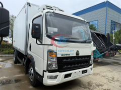 HOWO RHD 4 5 ton freezer cooling van refrigerated trucks