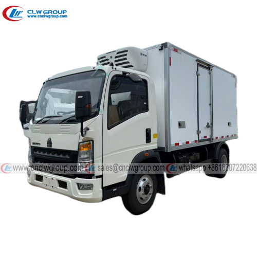HOWO RHD 4 5 ton freezer cooling van refrigerated trucks