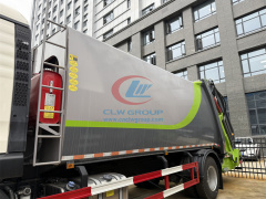 HOWO TX 4x2 14m3 15m3 rear loader garbage compactor trucks for 120L 240L 1100L trash bin