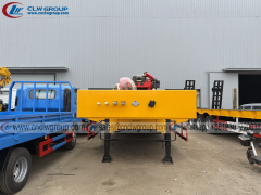 3 axle 80-100 ton Excavator Transportation Low bed low bed semi trailer