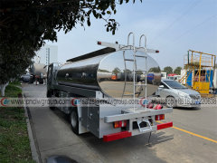 HOWO Cummins 141hp 10m3 aluminum fuel tanker refilling dispenser truck