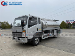 Sinotruk HOWO 8000L aluminum fuel refueler dispenser tank truck