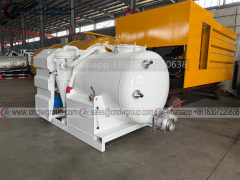 1.5m3 2m3 small vacuum tank sewage suction upper body with diesel engine as power unit