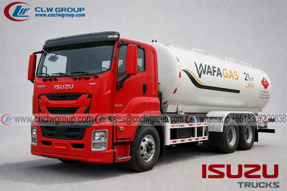 ISUZU GIGA 6x4 10 Wheel Bobtail LPG Filling Tank Truck 20M3 20000L for Filling LPG Gas Cylinders