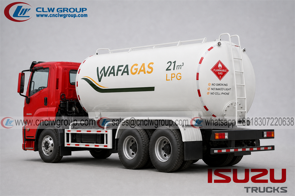 ISUZU GIGA 6x4 10 Wheel Bobtail LPG Filling Tank Truck 20M3 20000L for Filling LPG Gas Cylinders