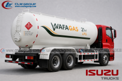 ISUZU GIGA 6x4 10 Wheel Bobtail LPG Filling Tank Truck 20M3 20000L for Filling LPG Gas Cylinders
