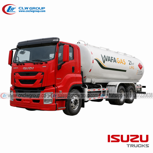 ISUZU GIGA 6x4 10 Wheel Bobtail LPG Filling Tank Truck 20M3 20000L for Filling LPG Gas Cylinders