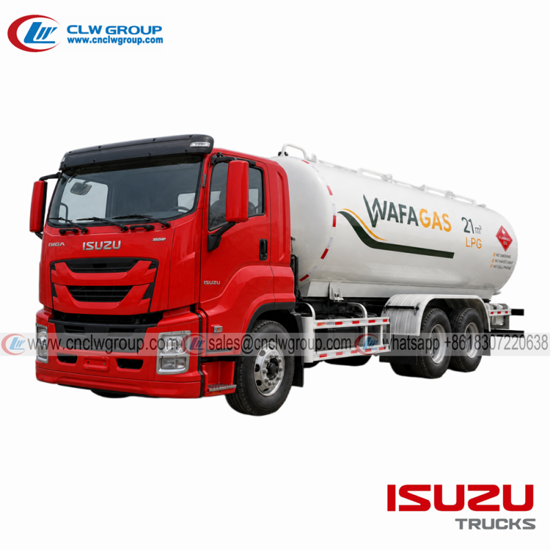ISUZU GIGA 6x4 10 Wheel Bobtail LPG Filling Tank Truck 20M3 20000L for Filling LPG Gas Cylinders