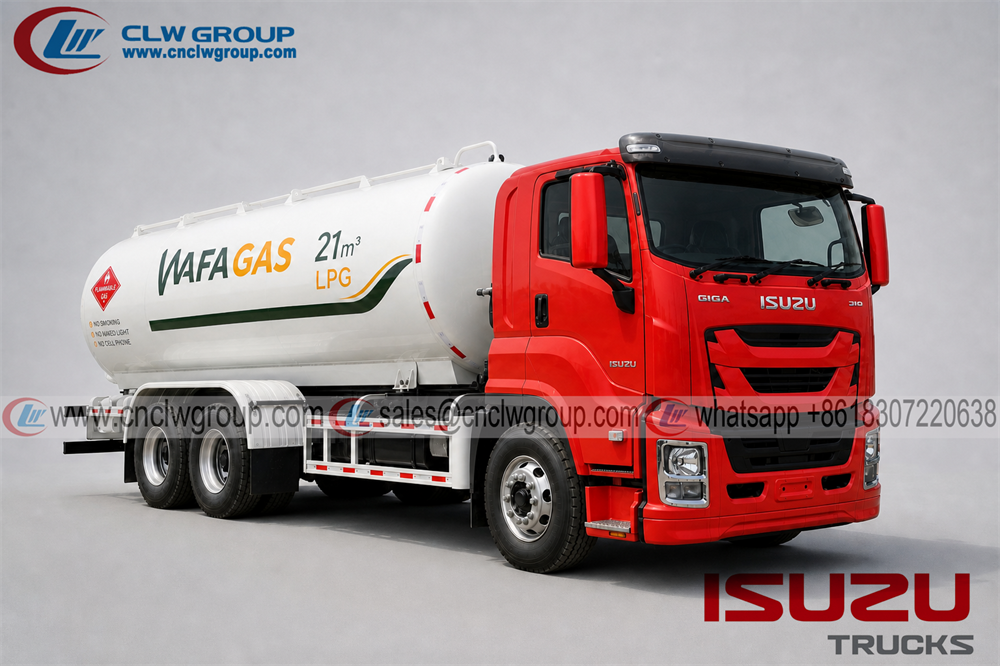 Customizable High Quality 6x4 ISUZU 20cbm LPG Tanker Truck For Liquid Petroleum Gas Transport With Affordable Price