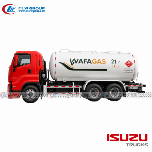 Customizable High Quality 6x4 ISUZU 20cbm LPG Tanker Truck For Liquid Petroleum Gas Transport With Affordable Price