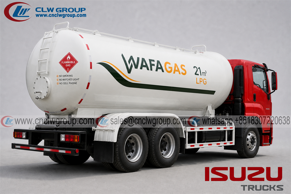 Customizable High Quality 6x4 ISUZU 20cbm LPG Tanker Truck For Liquid Petroleum Gas Transport With Affordable Price