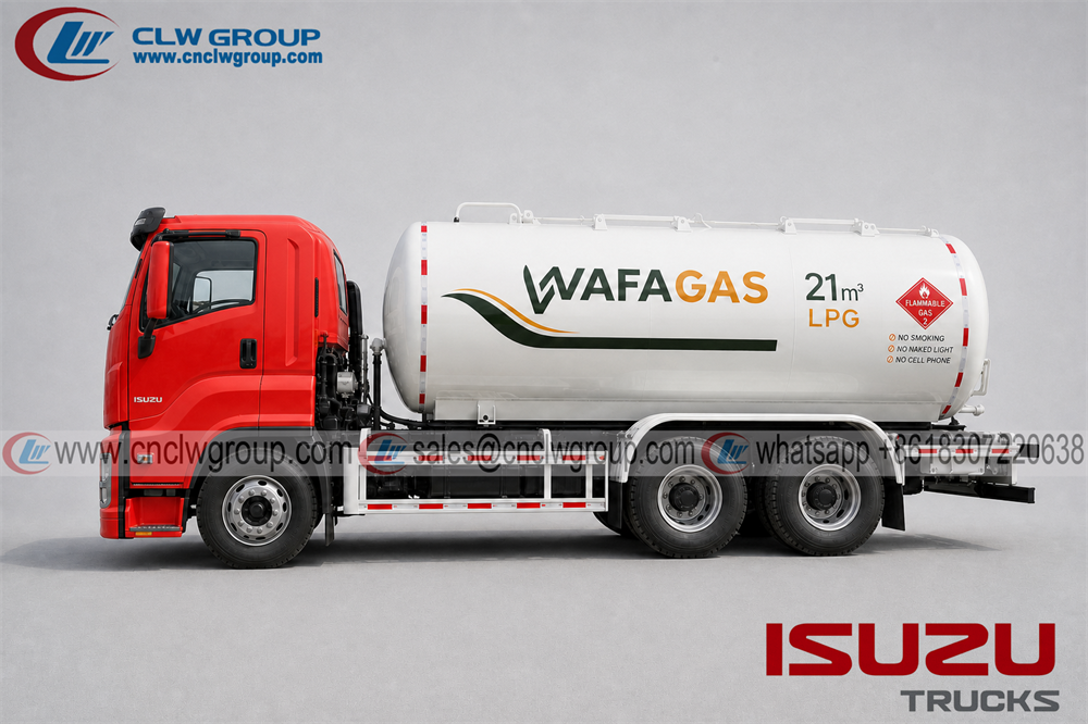 Customizable High Quality 6x4 ISUZU 20cbm LPG Tanker Truck For Liquid Petroleum Gas Transport With Affordable Price