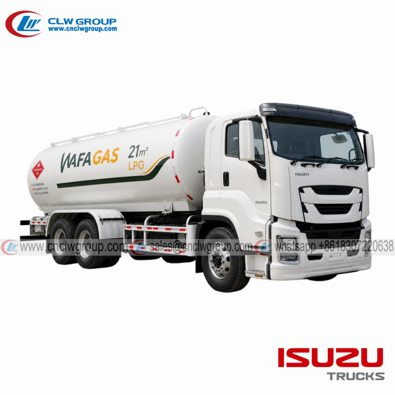 ISUZU 6x4 20 m³ LPG Filling Gas Refueling tank Truck with Dispenser