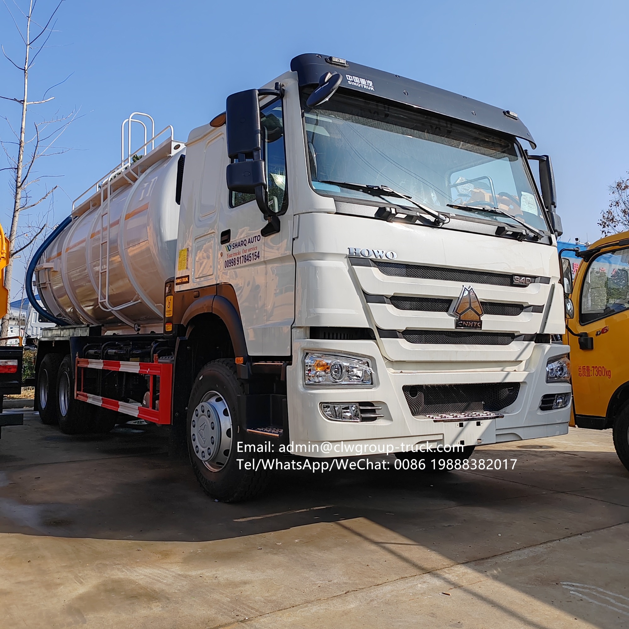 sinotruk howo 6x4 18m3 20m3 combined vacuum pump suction and high pressure washing cleaning tanker sewer jetting truck