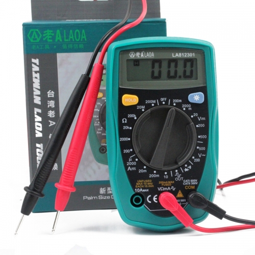 LAOA Hand held Electric Voltage Tester Digital Clamp Multimeter AC Portable Multi Meter Amperemeter Multimetro