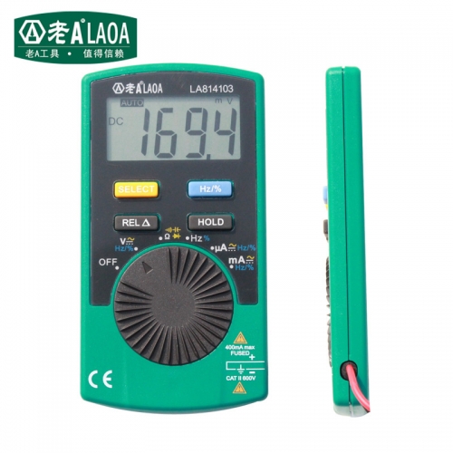 Thin Multimeter Automatic Range Multifunction Electronic Electrician Dedicated Pocket Digital Multimeter  LA814103