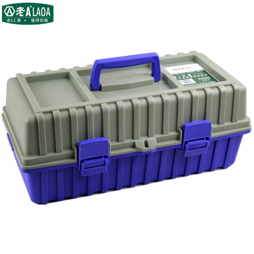 LAOA Multifunction Three Layer Plastic Hardware Toolbox