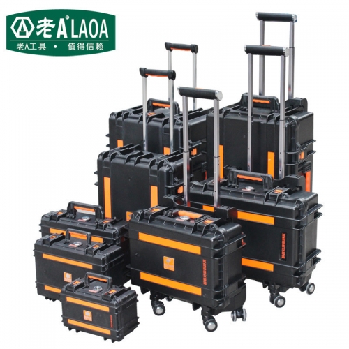 LAOA 1pc Strengthen Impacted Resistance and Water-Proof Porbable Tool Box Instrument Trolley Fix Wheel Case