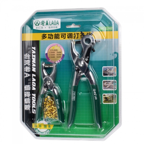 LAOA Hole Belt Punch Puncher Pliers Sets Hand Tools