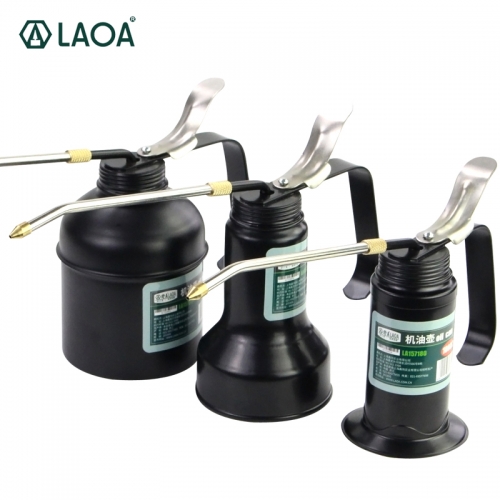 LAOA HVLP Oiler 180cc/350cc/500cc Machine Oiler Pump Whole Metal Long Beak Oil Can Pot Hand Tools for Lubricating Airbrush