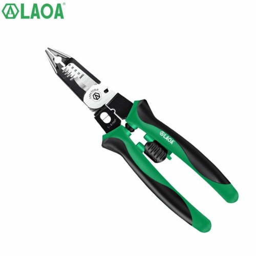 LAOA Multifunctional Electrician Pliers Long Nose Pliers Wire Stripper Cable Cutter Terminal Crimping Hand Tools