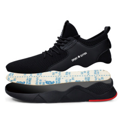 GUYISA 8186 Black Red Breathable Soft Safety Work Shoes