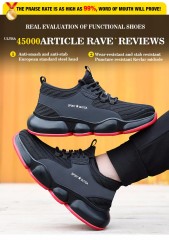 GUYISA professional lightweight Slip Resistant Indestructible Construction Shoes work shoe Steel Toe Shoes