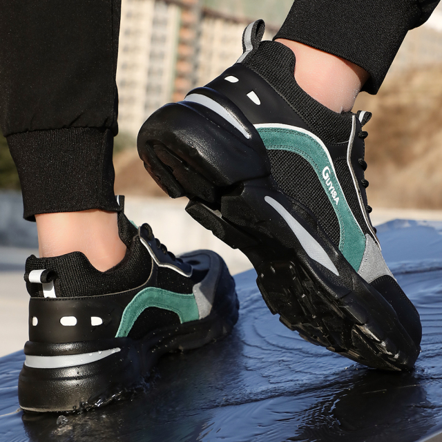 GUYISA New Style High Quality Steel Toe Industrial EVA Lightweight Outsole Breathable Type Men Work Safety Shoes