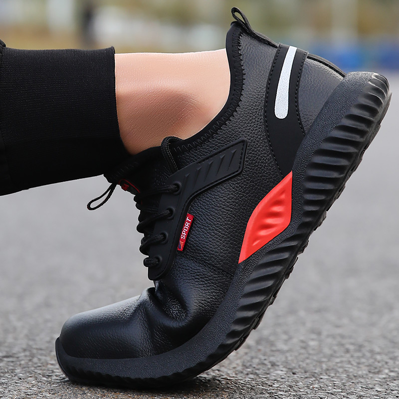 Brand New Anti Slip Wear Resistant Black Cotton Working Safety Shoes for Man Construction Site