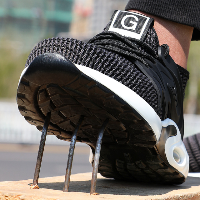 GUYISA PU sole breathable safety shoes unisex sports safety shoes with steel head